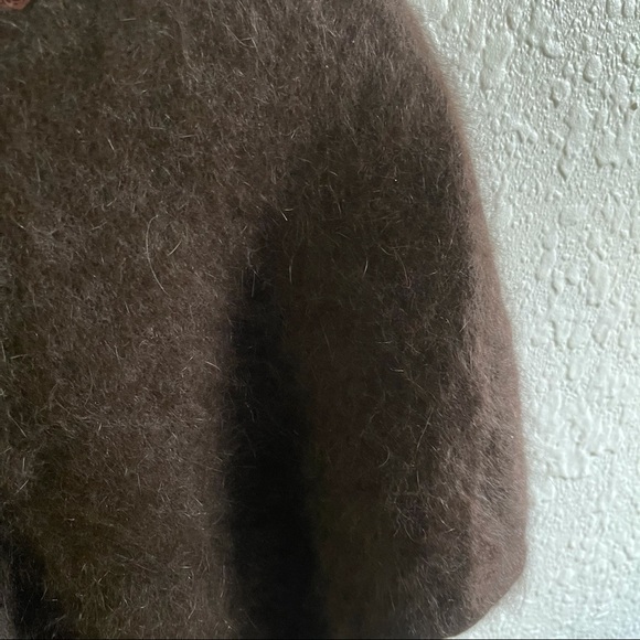 A-Ram Fashion chocolate Angora Sweater Size Small - Picture 4 of 4